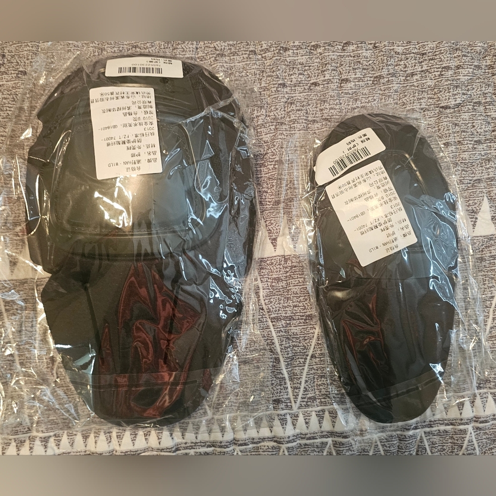 Black Protective Knee and Elbow Pads For Airsoft